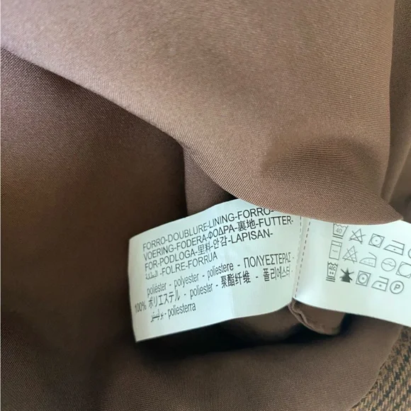 Zara Brown Plaid Shorts Size Medium - Picture 10 of 11